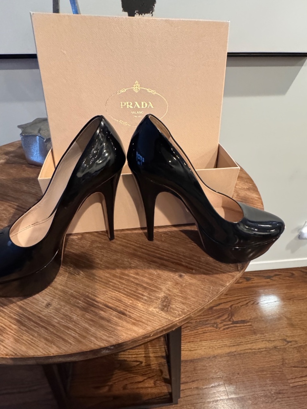 Prada Patent Leather Platform Heel - Picture 4 of 10